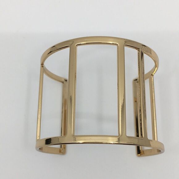 Gold tone cuff bracelet - Picture 2 of 12